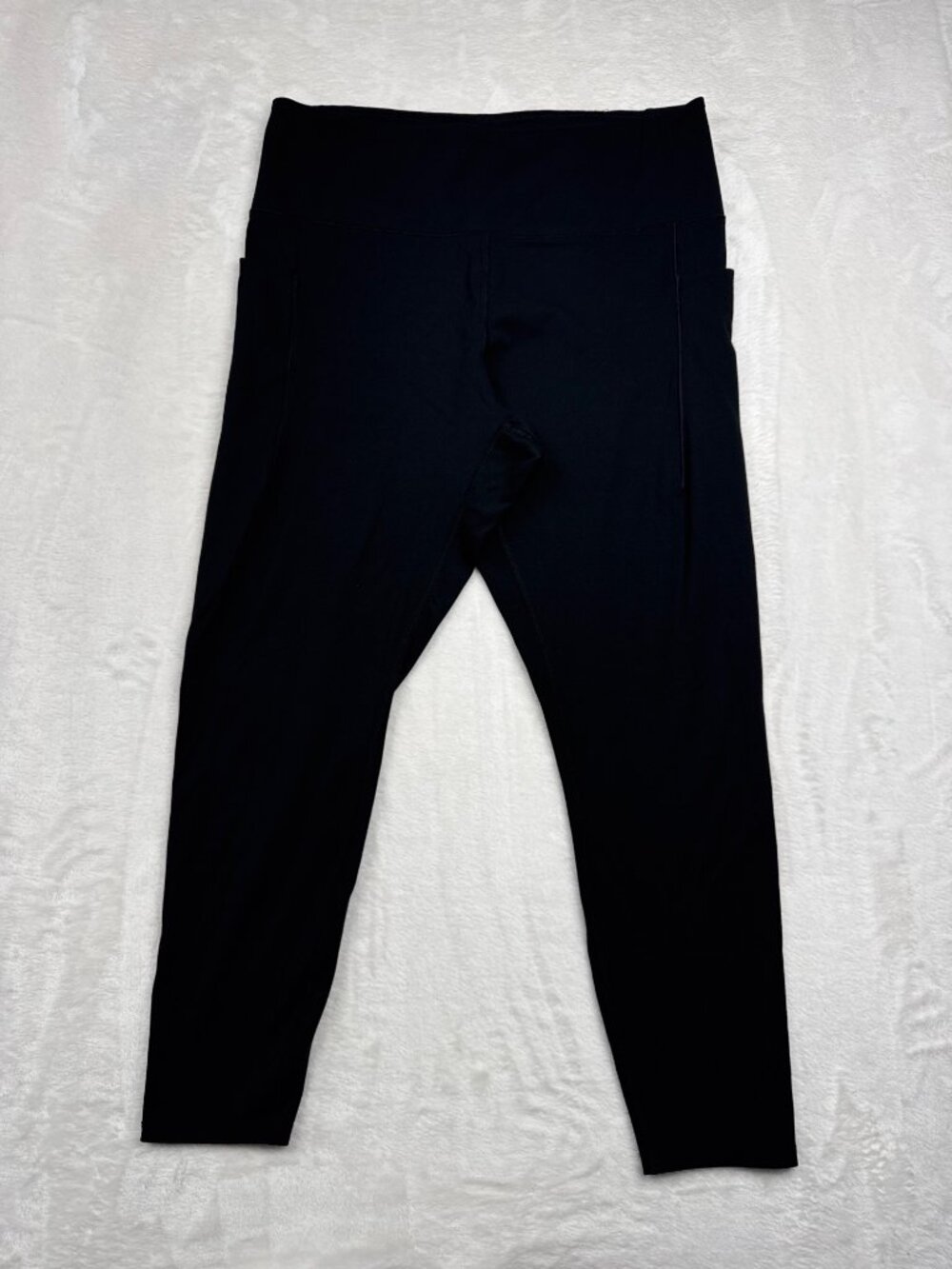 Danskin Womens Black High-Waisted Leggings Size Large Stretch